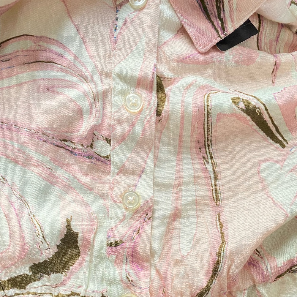 Torrid Mini Rayon Button Down Shirt Dress - Picture 4 of 5